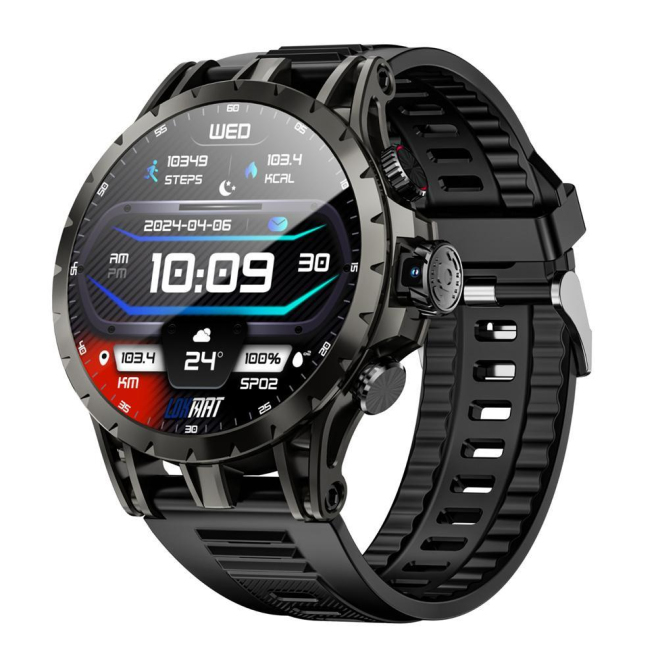 Montre Connectée 4G Android Autonome Avec GPS Écran AMOLED 466x466 3GB+32GB Suivi Cardiaque Oxygène Sanguin Pression Artériel...