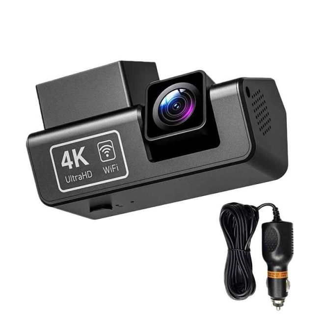 Caméra Embarquée Voiture Double Caméra Avant 1080P Arrière 480P Wi-Fi Vision Nocturne Mode Parking 24H - www.yonis-shop.com