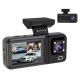 Dashcam Voiture 1080P Vue Avant Et Intérieure Détection De Mouvement Vision Arrière Et Surveillance 24 Heures