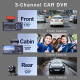 Dashcam Voiture 1080P Vue Avant Et Intérieure Détection De Mouvement Vision Arrière Et Surveillance 24 Heures - www.yonis-sho...