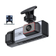 Dashcam Voiture Triple Caméra Avant Habitacle Arrière 1080P Vision Nocturne Infrarouge Écran IPS Enregistrement En Boucle - w...