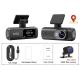 Dashcam Voiture Double Caméra 4K 1080P Avant Arrière WiFi GPS Vision Nocturne Smartphone - www.yonis-shop.com