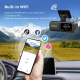 Dashcam Voiture Double Caméra 4K 1080P Avant Arrière WiFi GPS Vision Nocturne Smartphone - www.yonis-shop.com