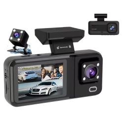Caméra Embarquée Pour Voiture Avec Vision Avant Intérieure Et Arrière Enregistrement En Boucle Détection De Mouvement Et Surv...