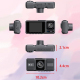 Dashcam Voiture 3 Caméras WiFi Vision Nocturne 4K Enregistrement Avant Habitacle Arrière Surveillance Parking - www.yonis-sho...