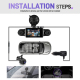 Dashcam Voiture 4 Caméras 1080P Vue Panoramique 360° WiFi Application Et Capteur G - www.yonis-shop.com