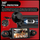 Dashcam Voiture 1080P À Quatre Caméras Écran IPS 3 Pouces Vision Nocturne Aide Au Recul - www.yonis-shop.com