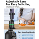 Stabilisateur Smartphone Pour Live Streaming Avec Reconnaissance Faciale Stabilisation Anti-Tremblement 3 Axes Et Rotation 36...