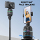 Stabilisateur Smartphone Pour Live Streaming Avec Reconnaissance Faciale Stabilisation Anti-Tremblement 3 Axes Et Rotation 36...