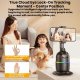 Stabilisateur Smartphone Pour Live Streaming Avec Reconnaissance Faciale Stabilisation Anti-Tremblement 3 Axes Et Rotation 36...