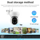 Caméra De Surveillance Étanche 1080p Panoramique PTZ 355° Avec Vision Nocturne Double Éclairage WiFi - www.yonis-shop.com