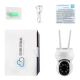 Caméra De Surveillance Étanche 1080p Panoramique PTZ 355° Avec Vision Nocturne Double Éclairage WiFi - www.yonis-shop.com