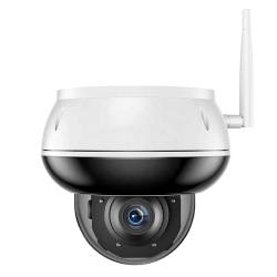 Caméra De Surveillance Dôme Extérieure 5 MP Zoom Optique 5x PoE Wi Fi Détection Humaine Et Vision Nocturne 25 m