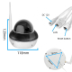 Caméra De Surveillance Dôme Extérieure 5 MP Zoom Optique 5x PoE Wi Fi Détection Humaine Et Vision Nocturne 25 m - www.yonis-s...