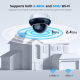 Caméra De Surveillance Dôme Extérieure 5 MP Zoom Optique 5x PoE Wi Fi Détection Humaine Et Vision Nocturne 25 m - www.yonis-s...