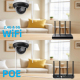Caméra De Surveillance Dôme Extérieure 5 MP Zoom Optique 5x PoE Wi Fi Détection Humaine Et Vision Nocturne 25 m - www.yonis-s...