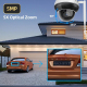 Caméra De Surveillance Dôme Extérieure 5 MP Zoom Optique 5x PoE Wi Fi Détection Humaine Et Vision Nocturne 25 m - www.yonis-s...