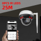 Caméra De Surveillance Dôme Extérieure 5 MP Zoom Optique 5x PoE Wi Fi Détection Humaine Et Vision Nocturne 25 m - www.yonis-s...