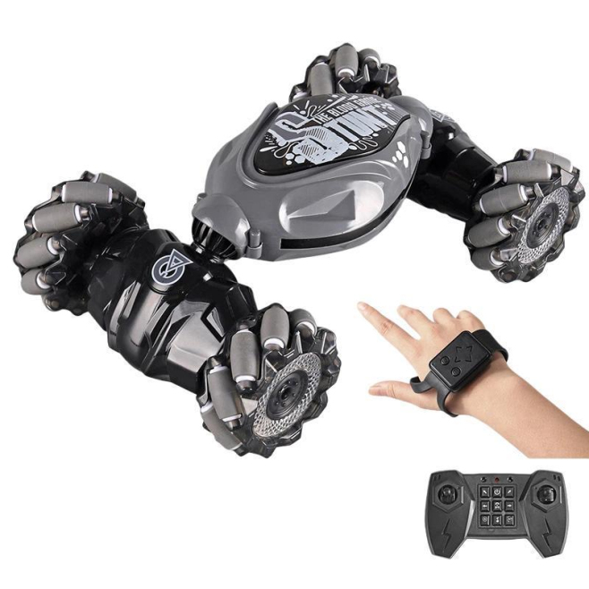 Voiture Télécommandée Tout-Terrain Pour Cascades Résistante Aux Chocs Avec Éclairage Conduite Réversible Et Recharge USB - ww...