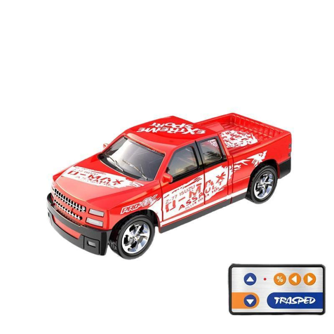 Voiture Télécommandée Miniature 1:64 En Métal Avec Éclairage Avant Et Arrière Contrôle Proportionnel 24G Recharge Type C - ww...