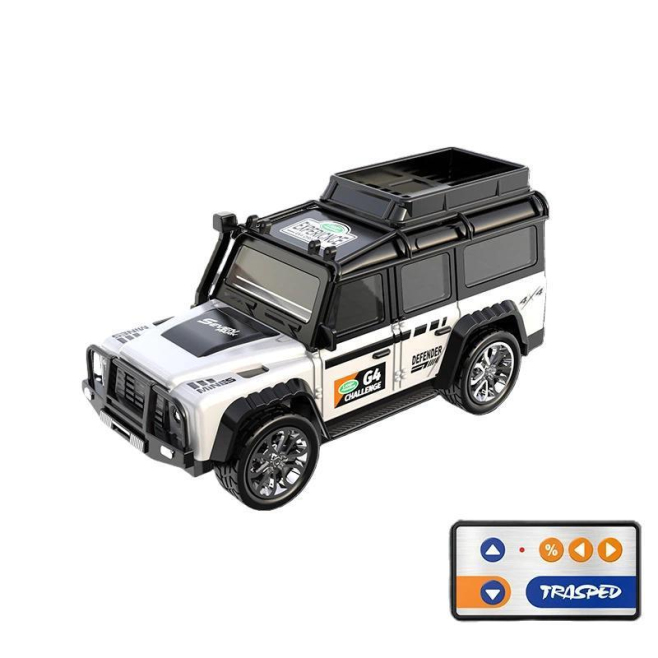 Voiture Télécommandée Miniature 1:64 Avec Carrosserie Métallique Feux Avant Et Arrière Contrôle Proportionnel Recharge Type C...