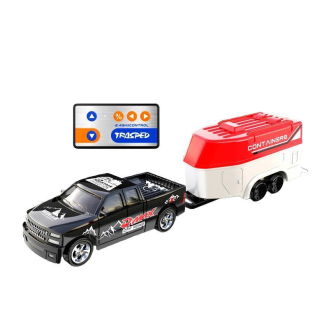 Voiture RC Miniature 1:64 Avec Éclairage LED Télécommande Proportionnelle 2,4 GHz Recharge USB-C Carrosserie Métal - www.yoni...