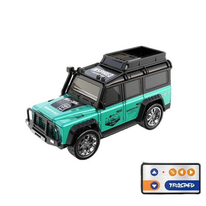 Mini Voiture Télécommandée 1:64 Avec Éclairage LED Carrosserie Métallique Contrôle Proportionnel 2,4 GHz Recharge USB-C - www...