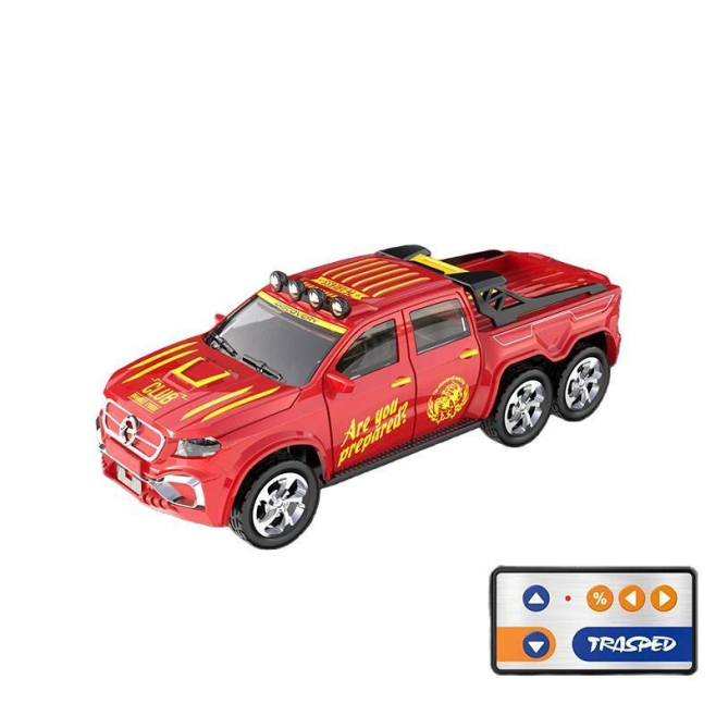 Voiture Télécommandée Miniature 1:64 Avec Feux Avant Arrière Boîtier Métallique Contrôle Proportionnel 24G Recharge Type C - ...