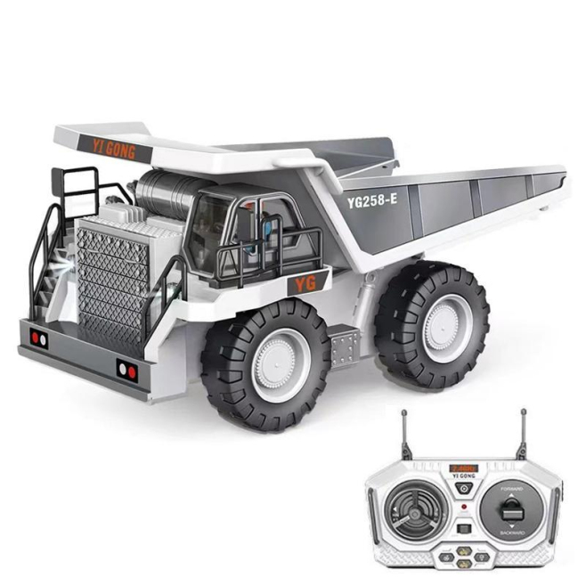Camion Benne Télécommandé Pour Chantier Avec Benne Mobile Autonomie 40 Minutes Portée 30 Mètres Sons Et Lumières - www.yonis-...