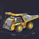 Camion Benne Télécommandé Pour Chantier Avec Benne Mobile Autonomie 40 Minutes Portée 30 Mètres Sons Et Lumières - www.yonis-...