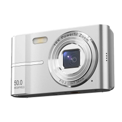 Appareil Photo Numérique Portable Pour Étudiants 1080P Zoom 16X Mise Au Point Automatique Flash Intégré Écran 2,4 Pouces