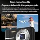 Appareil Photo Numérique Portable Pour Étudiants 1080P Zoom 16X Mise Au Point Automatique Flash Intégré Écran 2,4 Pouces - ww...