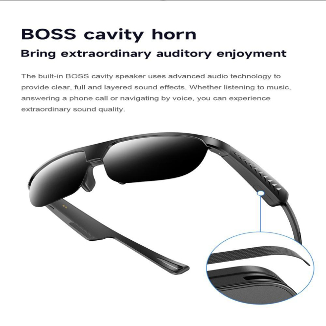 Lunettes Intelligentes Avec Traduction IA Appels Bluetooth Réduction Du Bruit Protection UV Et Verres Amovibles - www.yonis-s...