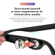 Lunettes Connectées Bluetooth Pour Appels Et Musique Avec Télécommande Photo Son Stéréo Semi Ouvert 8 Heures D’Autonomie - ww...
