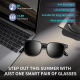 Lunettes Audio Bluetooth À Son Ouvert Avec Contrôle Tactile Microphone Intégré Pour Appels Verres UV400 Et 5 H D Autonomie - ...