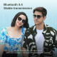 Lunettes Audio Bluetooth À Son Ouvert Avec Contrôle Tactile Microphone Intégré Pour Appels Verres UV400 Et 5 H D Autonomie - ...
