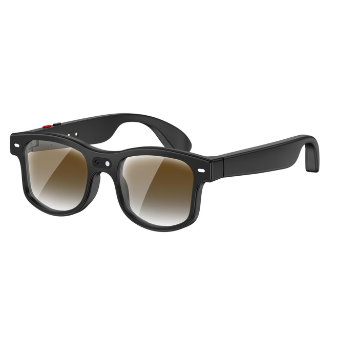 Lunettes Connectées IA Pour Photo Vidéo Traduction Appels Bluetooth 8 Mpx 16 Go Verres Anti-Lumière Bleue - www.yonis-shop.com