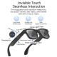 Lunettes Connectées IA Pour Photo Vidéo Traduction Appels Bluetooth 8 Mpx 16 Go Verres Anti-Lumière Bleue - www.yonis-shop.com