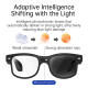 Lunettes Connectées IA Pour Photo Vidéo Traduction Appels Bluetooth 8 Mpx 16 Go Verres Anti-Lumière Bleue - www.yonis-shop.com