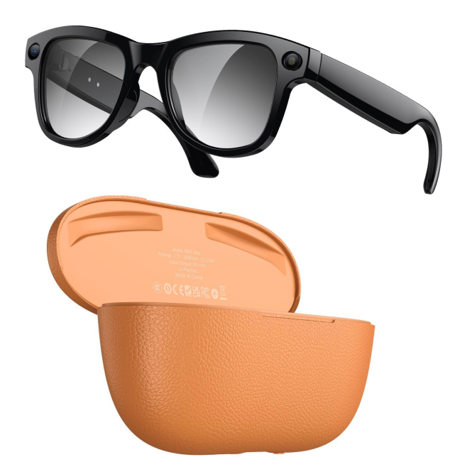 Lunettes Intelligentes Avec Caméra 8 MP Assistant IA Verres Photochromiques UV400 Et Étui De Charge 3600 mAh - www.yonis-shop...