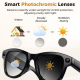 Lunettes Intelligentes Avec Caméra 8 MP 4K Assistant IA Verres Photochromiques UV400 Et Étui De Charge - www.yonis-shop.com
