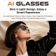 Lunettes Intelligentes Avec Caméra 8 MP 4K Assistant IA Verres Photochromiques UV400 Et Étui De Charge - www.yonis-shop.com