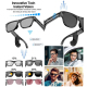 Lunettes Intelligentes IA Pour Traduction Appels Et Enregistrement Caméra 8 MP Vidéo 1080p Lentilles Photochromiques Tactiles...