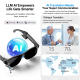 Lunettes Intelligentes IA Pour Traduction Appels Et Enregistrement Caméra 8 MP Vidéo 1080p Lentilles Photochromiques Tactiles...