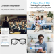 Lunettes Intelligentes IA Pour Traduction Appels Et Enregistrement Caméra 8 MP Vidéo 1080p Lentilles Photochromiques Tactiles...