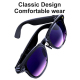 Lunettes Connectées Avec Caméra 8 MP Traduction IA Assistant IA Appels Bluetooth Vidéo 12 MP Stabilisée - www.yonis-shop.com