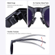 Lunettes Connectées Avec Caméra 8 MP Traduction IA Assistant IA Appels Bluetooth Vidéo 12 MP Stabilisée - www.yonis-shop.com