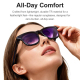 Lunettes Connectées Avec Caméra 8 MP Traduction IA Assistant IA Appels Bluetooth Vidéo 12 MP Stabilisée - www.yonis-shop.com
