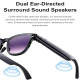 Lunettes Connectées Avec Caméra 8 MP Traduction IA Assistant IA Appels Bluetooth Vidéo 12 MP Stabilisée - www.yonis-shop.com