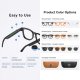 Lunettes Connectées De Sport Pour Cyclisme Avec Caméra 8 MP Stabilisation D’Image Assistant Vocal Et Traduction IA - www.yoni...
